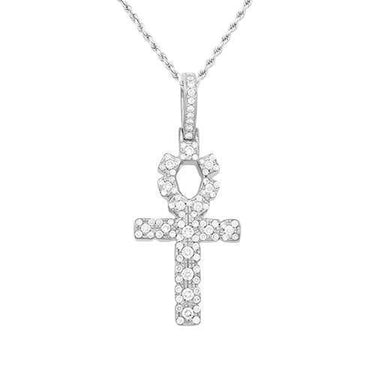 Diamond Ankh Pendant 14k Yellow Gold 1.5 Ctw